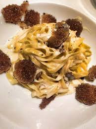 Pappardelle with truffle and mascarpone cream