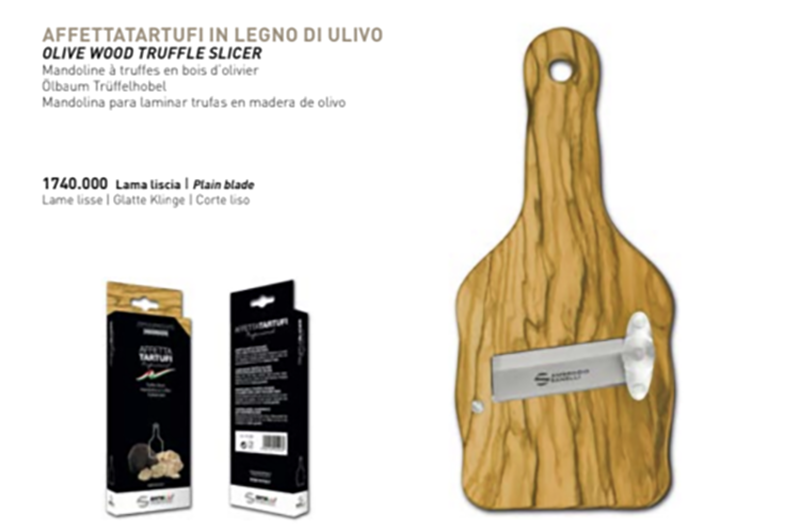 Italian Truffle Slicer Olive wood single blade